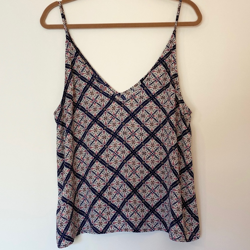 TIMING- Spaghetti Strap V-Neck Blouse